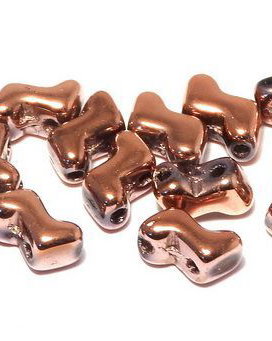 Margele Zorro, 6x5 mm, Crystal Capri Gold Full-27100
