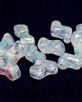 Margele Zorro, 6x5 mm, Crystal Full AB-28703