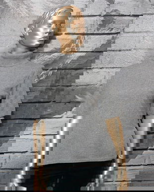 PETER HAHN - TOP 100% CASMIR "LIGHT GRAY"