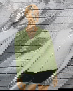 CARDIGAN 100% CASMIR "VERDE PRAZ"