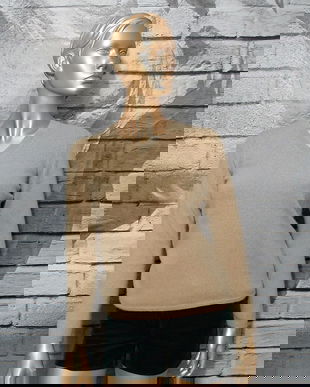 PULOVER 100% CASMIR "CAFFE LATTE"