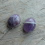Cabochon ametist, 10x7 mm (2 buc)