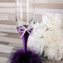 Set pahare miri cu pene violet