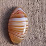 Cabochon agata dungata, 38x20 mm