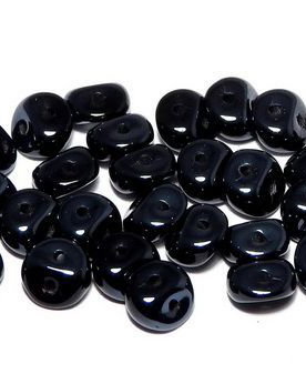 Es-o Bead, 5 mm, Jet Blue Hematite Full-20600
