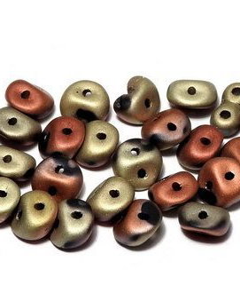 Es-o Bead, 5 mm, Jet California Gold Rush Matted-23980/98572