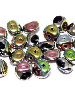 Es-o Bead, 5 mm, Jet Vitrail Full-28100