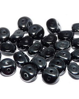 Es-o Bead, 5 mm, Jet Vacuum Hematite Full-23980/27200