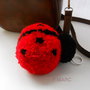 Ladybug Pom Pom - breloc pt.gheanta,ghiozdan ,rucsac,de atarnat la oglinda masinii