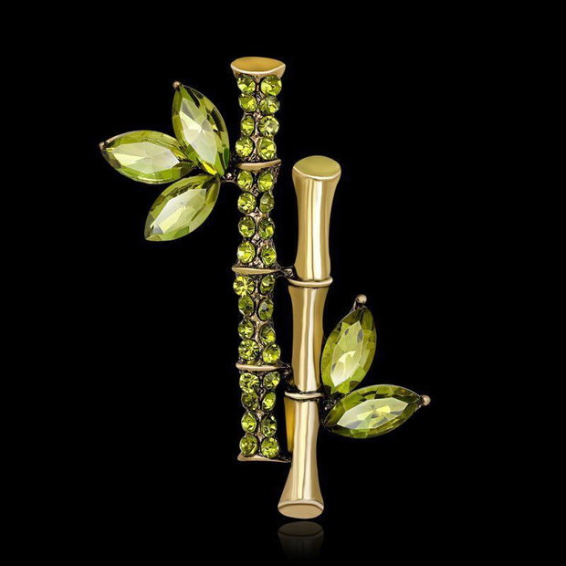Brosa cristale rhinestone- model bambus