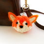 Fox Pom Pom - breloc pt.gheanta,ghiozdan ,rucsac,chei sau de atarnat la oglinda masinii