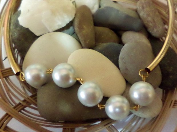 Colier handmade/colier cu perle