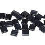 Miyuki Tila Beads, 5x5 mm, Black Blue Hematite Full-55092