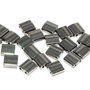 Miyuki Tila Beads, 5x5 mm, Black Full Chrome-55036