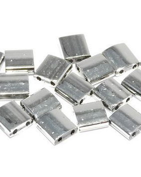 Miyuki Tila Beads, 5x5 mm, Crystal Labrador Full-55006