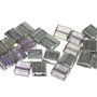 Miyuki Tila Beads, 5x5 mm, Crystal Vitrail Light-4574