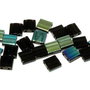 Miyuki Tila Beads, 5x5 mm, Black AB-4555