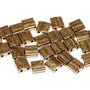 Miyuki Tila Beads, 5x5 mm, Metallic Dk.Bronze-0457