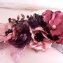 Aplicatie rochie de gala/Brosa /Flori textile