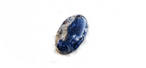 Cabochon  Sodalit  natural - oval -  [ SOL2 ]