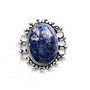 Pandant/link  Lapis Lazuli in rama argintata