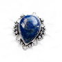 Pandant/link  Lapis Lazuli in rama argintata