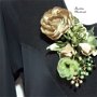 Aplicatie rochie de gala/Brosa /Flori textile