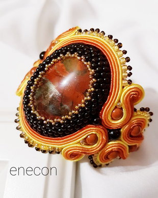 Brățara soutache jasp