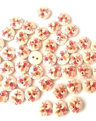 Nasturi din lemn cu motive de iarna