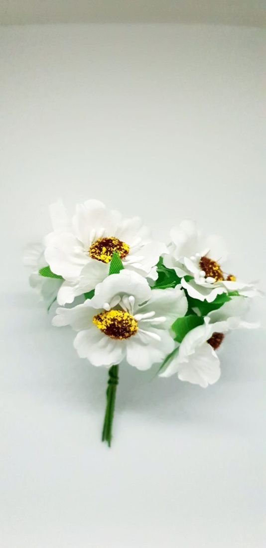 Buchet 6 flori albe