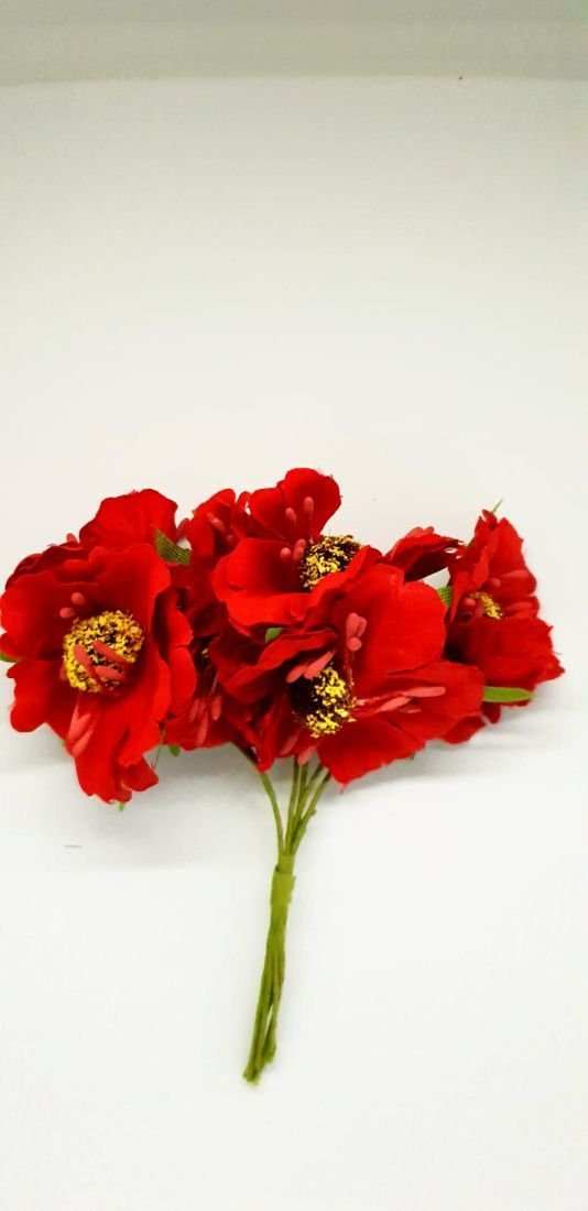Buchet 6 flori roșii