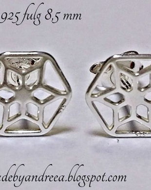 Cercei argint 925 fulg 8.5mm