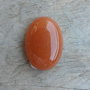 Cabochon aventurin portocaliu, 25x18 mm