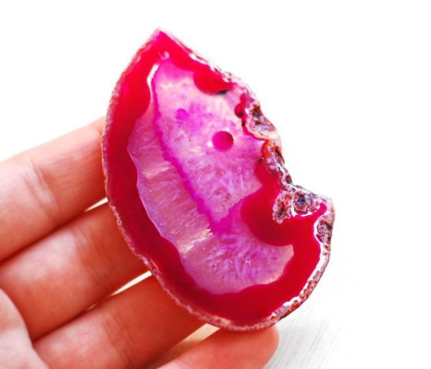 Felie agat & quartz naunta magenta