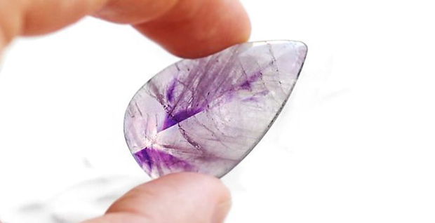 Cabochon Ametist  natural - lacrima