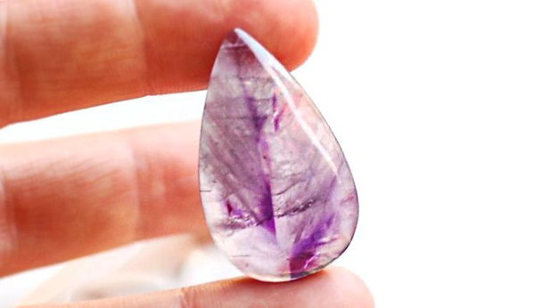 Cabochon Ametist  natural - lacrima