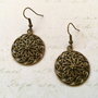 cercei vintage bronz