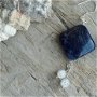 Cercei lapis lazuli - "Chef de iarna"