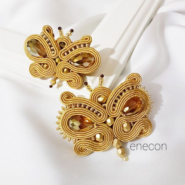 Set brose soutache, mama si fiica