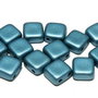 CzechMates Tile, 6x6 mm, Alabaster Metallic Aqua-29436