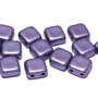CzechMates Tile, 6x6 mm, Alabaster Metallic Violet-29425