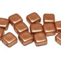 CzechMates Tile, 6x6 mm, Alabaster Metallic Copper-29412