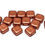 CzechMates Tile, 6x6 mm, Alabaster Metallic Bronze-29410
