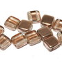 CzechMates Tile, 6x6 mm, Crystal Capri Gold-27101