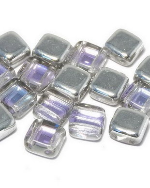 CzechMates Tile, 6x6 mm, Crystal Vitrail Light-26536