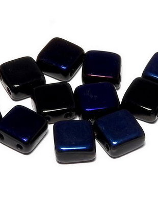 CzechMates Tile, 6x6 mm, Jet Azuro-22201