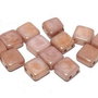 CzechMates Tile, 6x6 mm, Alabaster Red Luster-14495
