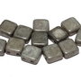 CzechMates Tile, 6x6 mm, Alabaster Grey Luster-14449