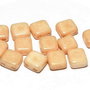 CzechMates Tile, 6x6 mm, Alabaster Champagne Luster-14413