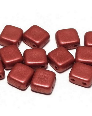 CzechMates Tile, 6x6 mm, Lava Red-01890